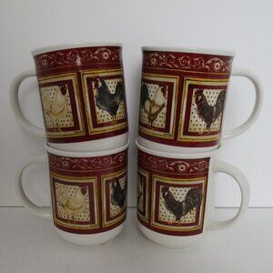 Oneida Farmhouse Rooster mugs